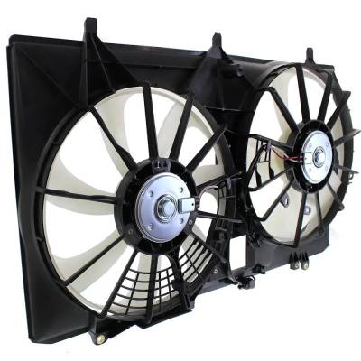 RAREELECTRICAL - New Dual Cooling Fan Assembly Compatible With Toyota Sienna Le 4 Cyl 2.7L Sienna Base 4 Cyl 2.7L - Image 3