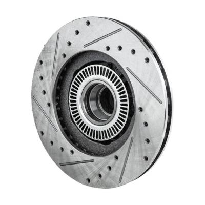 RAREELECTRICAL - New Cross-Drilled Brake Disc Compatible With Ford Explorer Xl Fleet 6 Cyl 4.0L Ranger Sport 6 Cyl - Image 3