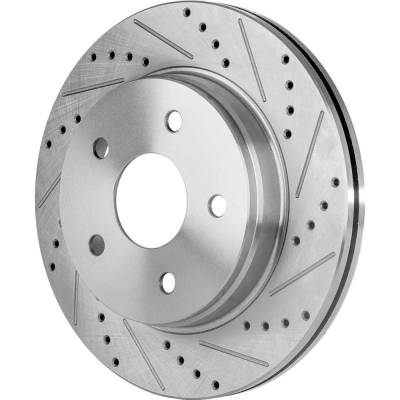 RAREELECTRICAL - New Cross-Drilled Brake Disc Compatible With Ram 1500 Classic Express 6 Cyl 3.6L 1500 Classic Night - Image 7