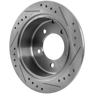 Rareelectrical - New Solid Brake Disc Compatible With Chrysler Jeep Mitsubishi Lancer De 4 Cyl 2.0L Compass North 4 - Image 6
