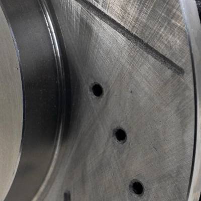 RAREELECTRICAL - New Cross-Drilled Brake Disc Compatible With Volkswagen Jetta Highline 4 Cyl 1.5L Taos Trendline 4 - Image 2