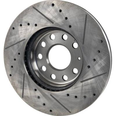 RAREELECTRICAL - New Cross-Drilled Brake Disc Compatible With Volkswagen Beetle Final Edition Se 4 Cyl 2.0L Taos Sel - Image 3