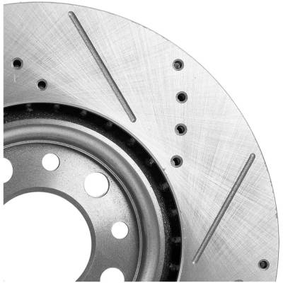 RAREELECTRICAL - New Cross-Drilled Brake Disc Compatible With Chrysler Dodge Fiat 500X Urbana 4 Cyl 2.4L 200 Lx 4 Cyl - Image 7