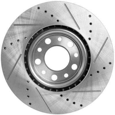 RAREELECTRICAL - New Cross-Drilled Brake Disc Compatible With Chrysler Dodge Fiat 500X Sport 4 Cyl 2.4L 500X Sport 4 - Image 4