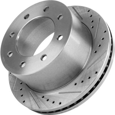Rareelectrical - New Vented Brake Disc Compatible With Chevrolet Gmc Silverado 3500 Hd High Country 8 Cyl 6.0L - Image 8