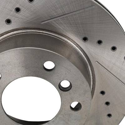 RAREELECTRICAL - New Cross-Drilled Brake Disc Compatible With Bmw 325Xi Base 6 Cyl 3.0L 328Xi Base 6 Cyl 3.0L 328I - Image 3