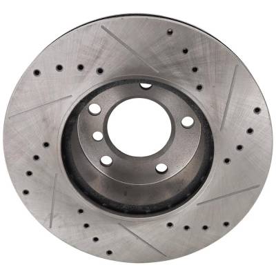 RAREELECTRICAL - New Cross-Drilled Brake Disc Compatible With Bmw 325Xi Base 6 Cyl 3.0L 328Xi Base 6 Cyl 3.0L 328I - Image 4