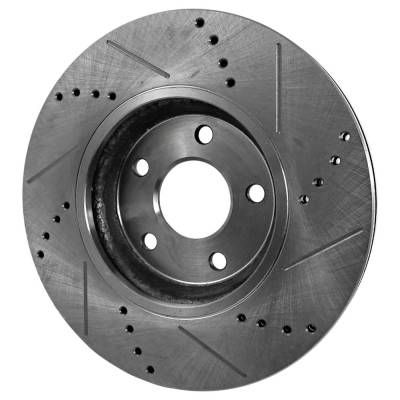 RAREELECTRICAL - New Cross-Drilled Brake Disc Compatible With Chevrolet Pontiac Saturn G5 Gt 4 Cyl 2.4L Malibu Maxx - Image 3