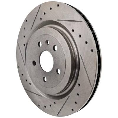 RAREELECTRICAL - New Cross-Drilled Brake Disc Compatible With Cadillac Chevrolet Camaro Ss 8 Cyl 6.2L Camaro Zl1 8 - Image 2