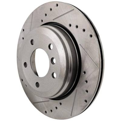 Rareelectrical - New Vented Brake Disc Compatible With Bmw 530I Base 6 Cyl 3.0L 525I Base 6 Cyl 3.0L 525I Base 6 Cyl - Image 2