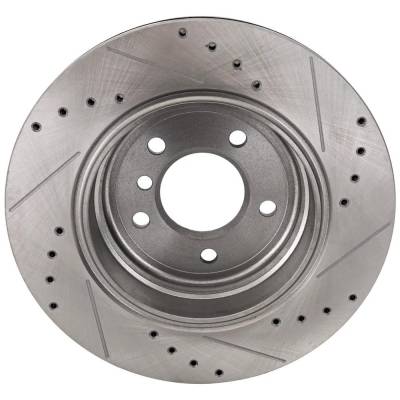 Rareelectrical - New Vented Brake Disc Compatible With Bmw 530I Base 6 Cyl 3.0L 525I Base 6 Cyl 3.0L 525I Base 6 Cyl - Image 4