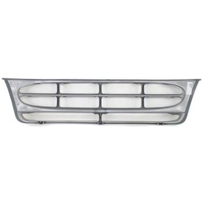 Rareelectrical - New Painted Silver Grille Assembly Compatible With Ford E-150 Club Wagon Xl 6 Cyl 4.2L E-350 Club - Image 5