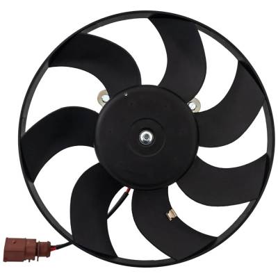 Rareelectrical - New Right Cooling Fan Assembly Compatible With Volkswagen Beetle S 4 Cyl 2.0L Beetle R-Line Sel 4 - Image 1