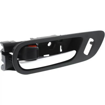 Rareelectrical - Front Driver Side Interior Door Handle Compatible With 2010-2013 Mazda 3 Black Bezel With Silver - Image 3