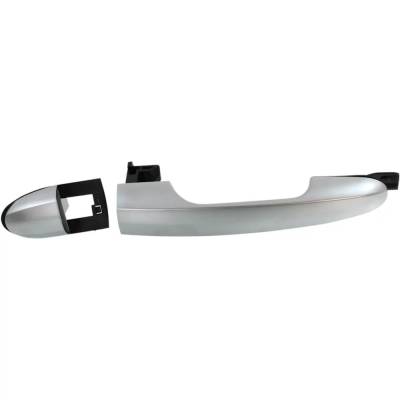 Front Or Rear Passenger Side Exterior Door Handle Compatible With 2014-2016 Fiat 500L Silver Without