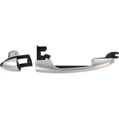 Rareelectrical - Front Or Rear Passenger Side Exterior Door Handle Compatible With 2014-2016 Fiat 500L Silver Without - Image 4