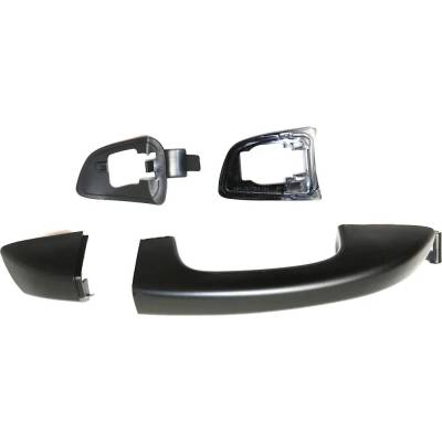 Rear Passenger Side Exterior Door Handle Compatible With 2010-2014 Volkswagen Golf Volkswagen Gti