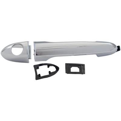 Front Or Rear Left (Driver Side) Exterior Door Handle Compatible With 2012-2017 Kia Rio Chrome With