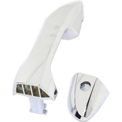 Rareelectrical - Left Front Exterior Door Handle Compatible With 2014-2019 Toyota Corolla Chrome With Key Hole - Image 3