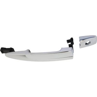 Front Driver Side Exterior Door Handle Compatible With 2009-2017 Nissan Murano Nissan Leaf Chrome