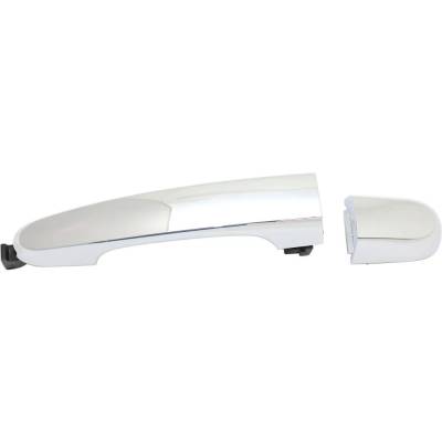 Rear Passenger Side Exterior Door Handle Compatible With 2011-2015 Kia Sorento Chrome Without Key