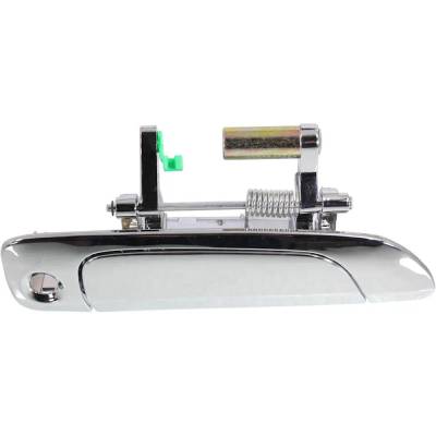 Front Passenger Side Exterior Door Handle Compatible With 2001-2005 Honda Civic Chrome With Key Hole