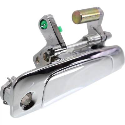 Rareelectrical - Front Passenger Side Exterior Door Handle Compatible With 2001-2005 Honda Civic Chrome With Key Hole - Image 3