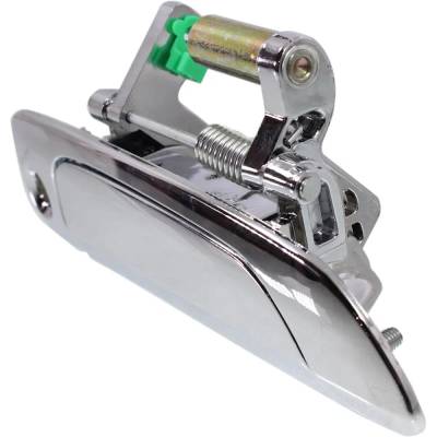 Rareelectrical - Right Front Exterior Door Handle Compatible With 2001-2005 Honda Civic Chrome With Key Hole - Image 2
