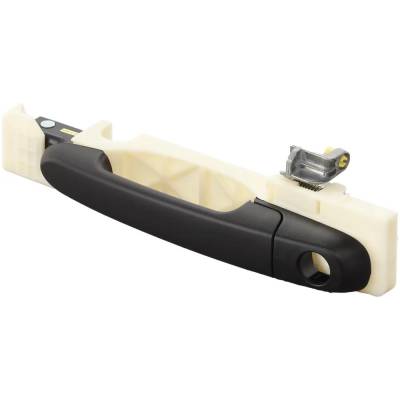 Left Front Exterior Door Handle Compatible With 2006-2011 Hyundai Accent Textured Black With Key