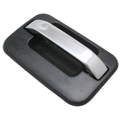 Rareelectrical - Rear Passenger Side Exterior Door Handle Compatible With 2004-2022 Ford F-150 Chrome Lever With - Image 2