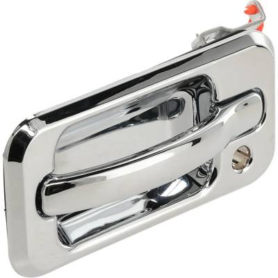 Rareelectrical - Front Driver Side Exterior Door Handle Compatible With 2003-2009 Hummer H2 Chrome With Key Hole - Image 2