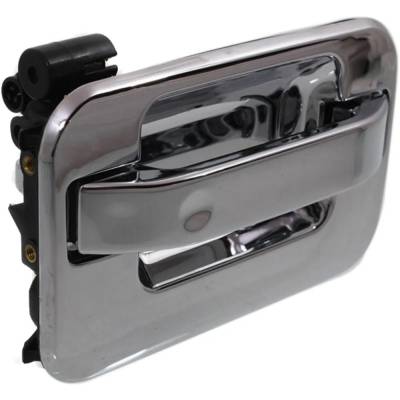 Rareelectrical - Rear Passenger Side Exterior Door Handle Compatible With 2004-2014 Ford F-150 Chrome Without Key - Image 3
