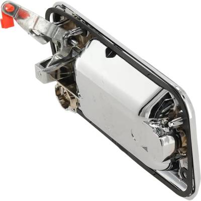 Rareelectrical - Front Left (Driver Side) Exterior Door Handle Compatible With 2003-2009 Hummer H2 Chrome With Key - Image 4