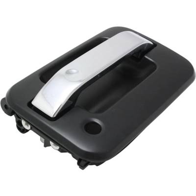 Rareelectrical - Front Passenger Side Exterior Door Handle Fits 2004-2014 Ford F-150 Chrome Lever Black Bezel With - Image 3