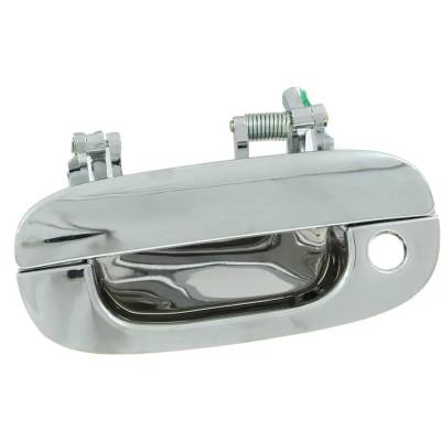 Front Driver Side Exterior Door Handle Compatible With 1994-2002 Dodge Ram Chrome With Key Hole