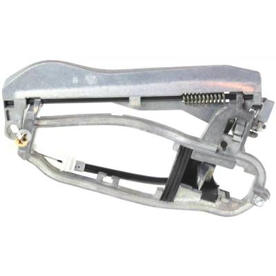 Left Rear Exterior Door Handle Compatible With 2000-2006 Bmw X5 Unfinished Without Key Hole