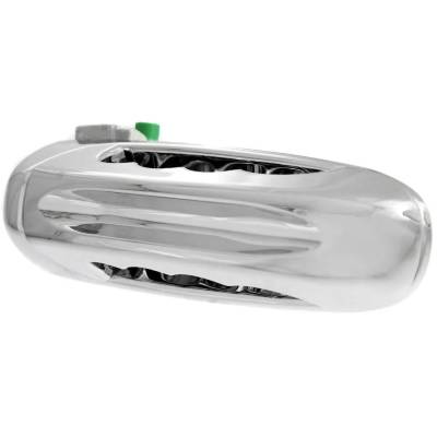 Rareelectrical - Rear Passenger Side Exterior Door Handle Compatible With 2002-2009 Dodge Ram Chrome Without Key Hole - Image 2