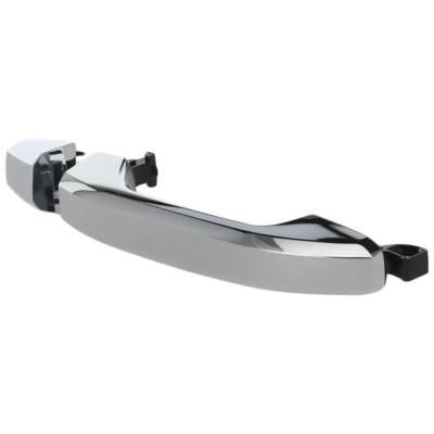 Rareelectrical - Left Rear Exterior Door Handle Compatible With 2014-2018 Chevrolet Silverado Chrome Without Key Hole - Image 2