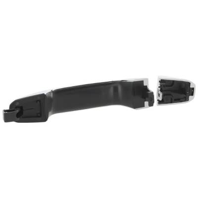 Rareelectrical - Left Rear Exterior Door Handle Compatible With 2014-2018 Chevrolet Silverado Chrome Without Key Hole - Image 5