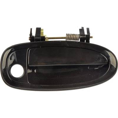 Front Passenger Side Exterior Door Handle Compatible With 1995-1999 Toyota Avalon Smooth Black With