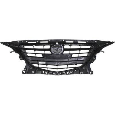 Rareelectrical - New Textured Black Grille Assembly Compatible With Mazda 3 Gt 4 Cyl 2.5L 3 Gx 4 Cyl 2.0L 3 S Touring - Image 5