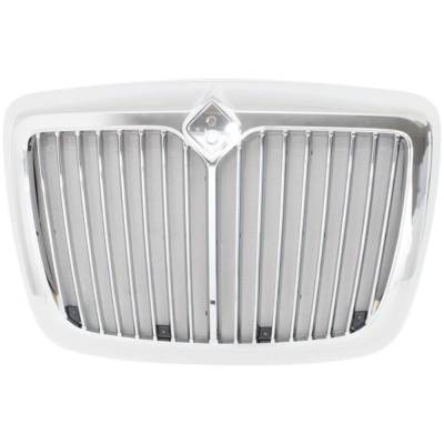 New Chrome Grille Assembly Compatible With International Prostar Pro Lf627 Premium 6 Cyl 12.4L