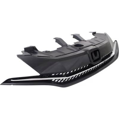 Rareelectrical - New Textured Black Grille Assembly Compatible With Honda Civic Ex-L 4 Cyl 1.8L Civic Lx 4 Cyl 1.8L - Image 3