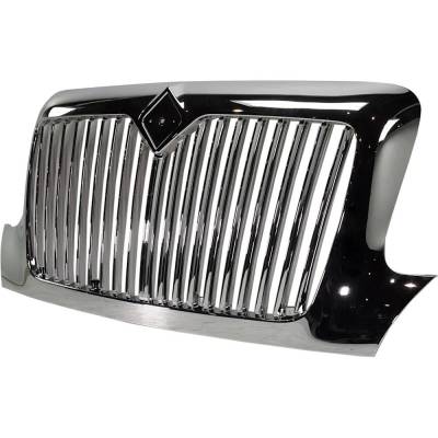 Rareelectrical - New Vertical Bar Grille Assembly Compatible With International 4400 Base 4 Cyl 8.5L 4100 Base 8 Cyl - Image 3