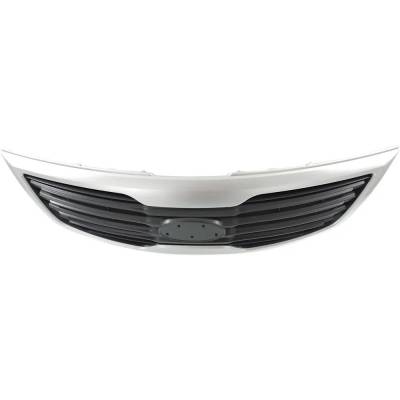 Rareelectrical - New Silver Shell Grille Assembly Compatible With Kia Sportage Lx 4 Cyl 2.4L Sportage Base 4 Cyl 2.4L - Image 4