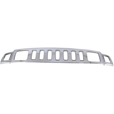 New Chrome Grille Assembly Compatible With Hummer H3 X 5 Cyl 3.7L H3 Alpha 8 Cyl 5.3L H3