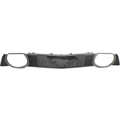 Rareelectrical - New Textured Gray Grille Assembly Compatible With Ford Mustang Gt 8 Cyl 4.6L Mustang Gt 8 Cyl 5.0L - Image 4