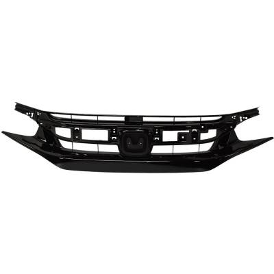 Grille Assembly Compatible With Honda Civic Sport 4 Cyl 2.0L Civic Sport 4 Cyl 1.5L 2019-2021 By