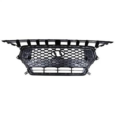 Rareelectrical - New Painted Black Grille Assembly Compatible With Hyundai Elantra Gt Base 4 Cyl 2.0L Elantra Gt - Image 4