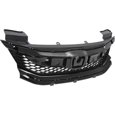 Rareelectrical - New Painted Black Grille Assembly Compatible With Honda Accord Ex 4 Cyl 2.4L Accord Ex-L 6 Cyl 3.5L - Image 2
